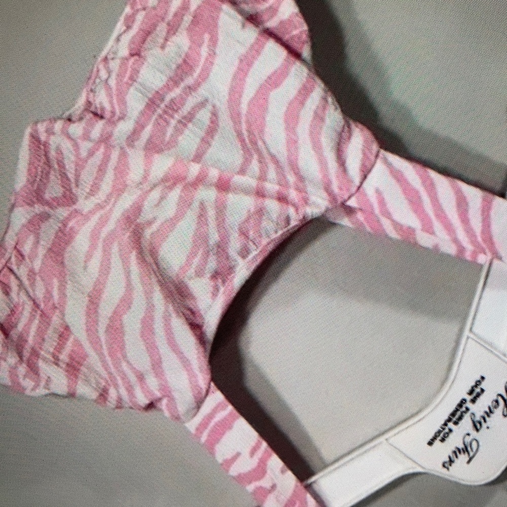 Zebra print kid’s crop top